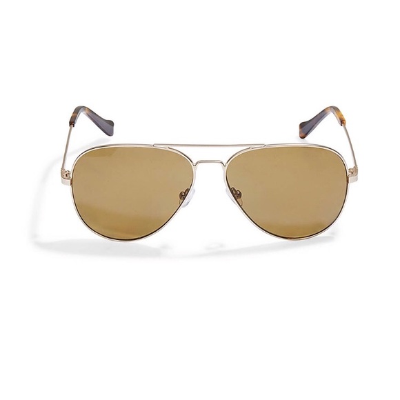 Lucky Brand Accessories - Lucky Brand Sunglasses & Case Gold Aviator NEW